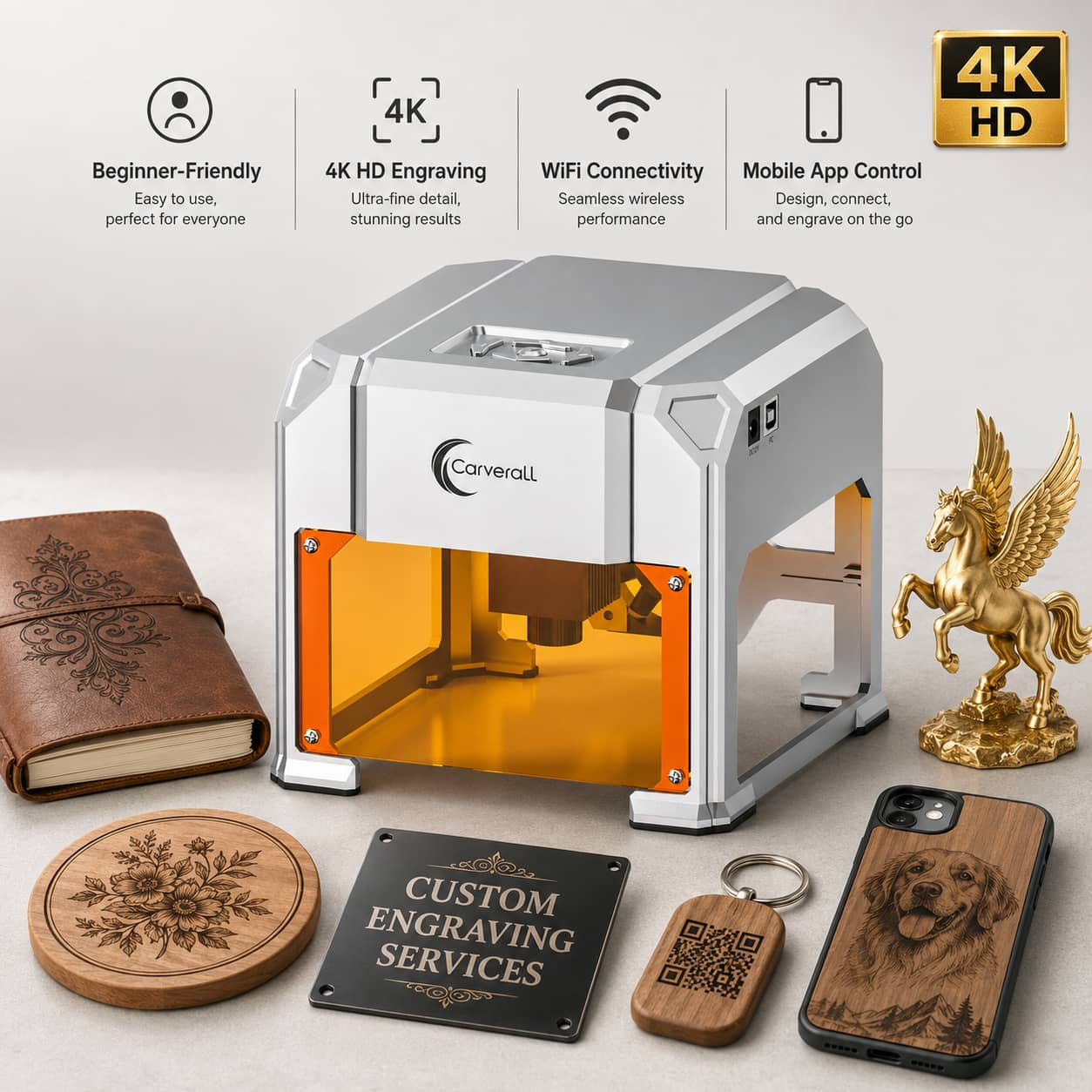 Industrial Laser Removal - Carverall Laser Engraver Machine, K4 3W,