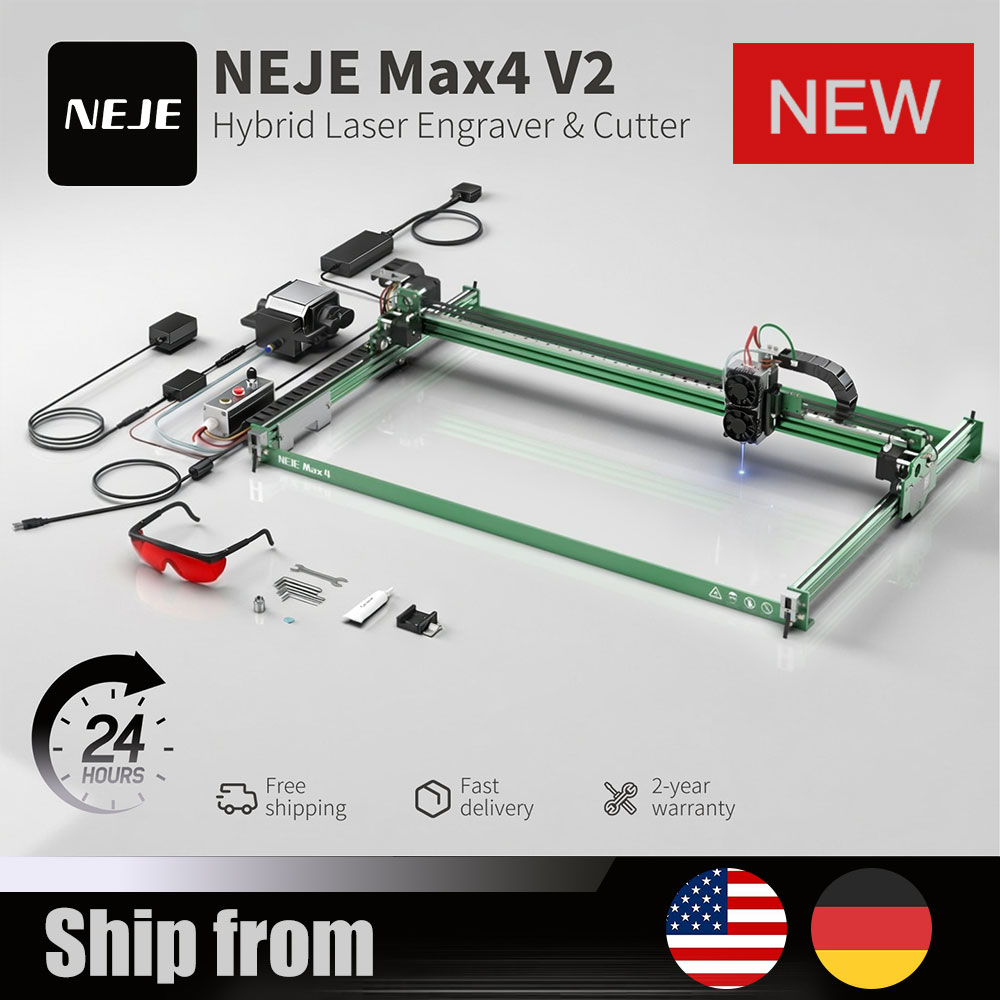 NEJE Max4 V2 E80 80W Laser Eng - đánh giá và giá Industrial Grade Laser Cutter