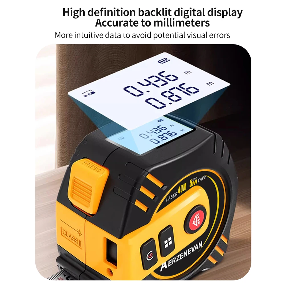 80m Laser Tape Measure Tape Me - đánh giá và giá Industrial Laser Rangefinder