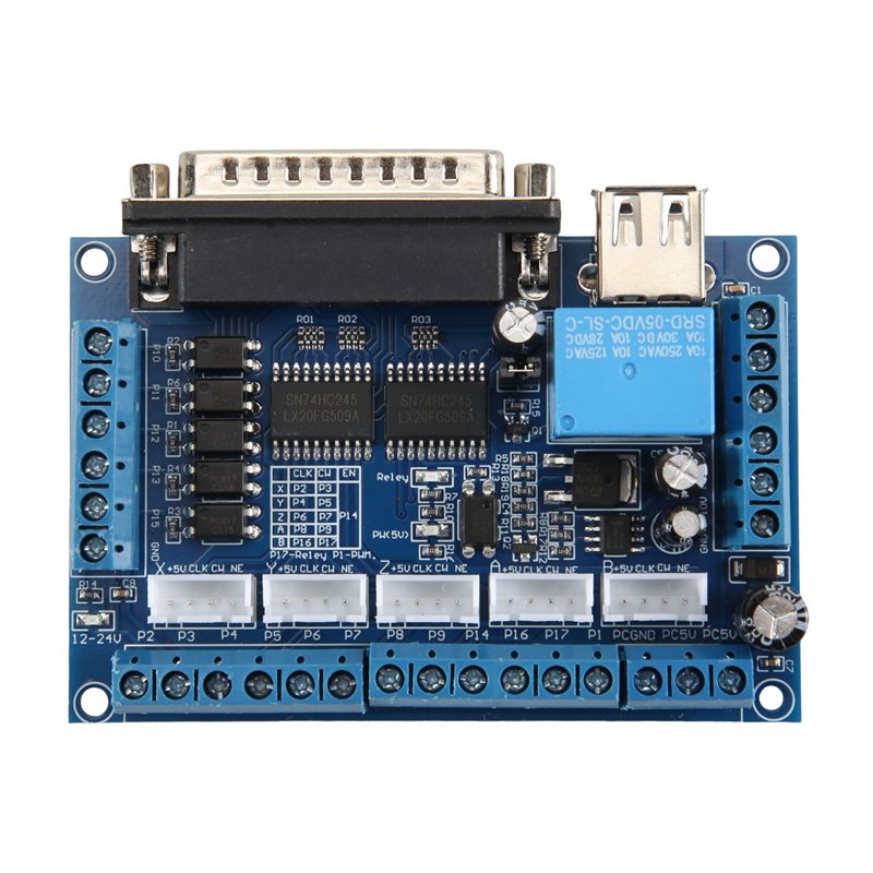 AT05-Driver Board MACH3 Engrav - đánh giá và giá Breakout Board Mach3