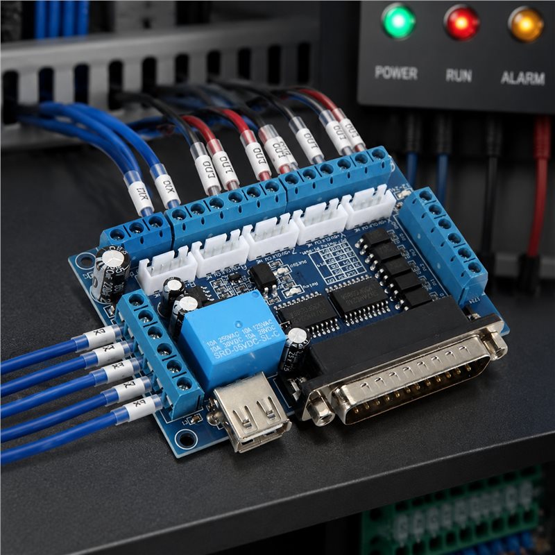 AT05-Driver Board MACH3 Engrav - đánh giá và giá Breakout Board Mach3